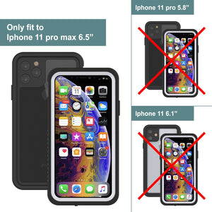 iPhone 12 Pro Waterproof Case, Punkcase [Extreme Series] Armor Cover W/ Built In Screen Protector [White]