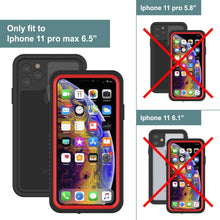 Load image into Gallery viewer, iPhone 12  Waterproof Case, Punkcase [Extreme Series] Armor Cover W/ Built In Screen Protector [Red]
