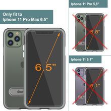 Load image into Gallery viewer, iPhone 11 Pro Max Case, PUNKcase [LUCID 3.0 Series] [Slim Fit] Armor Cover w/ Integrated Screen Protector [Grey]
