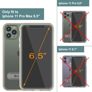 iPhone 12 Pro Max Case, PUNKcase [LUCID 3.0 Series] [Slim Fit] Protective Cover w/ Integrated Screen Protector [Gold]