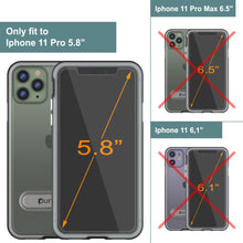 Load image into Gallery viewer, iPhone 11 Pro Case, PUNKcase [LUCID 3.0 Series] [Slim Fit] Armor Cover w/ Integrated Screen Protector [Black]
