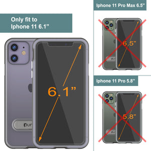 iPhone 12 Case, PUNKcase [LUCID 3.0 Series] [Slim Fit] Protective Cover w/ Integrated Screen Protector [Grey]