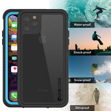 Load image into Gallery viewer, iPhone 12 Pro Waterproof Case, Punkcase [Extreme Series] Armor Cover W/ Built In Screen Protector [Light Blue]
