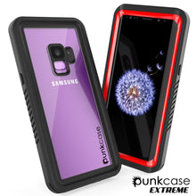 Load image into Gallery viewer, Galaxy S9 PLUS Waterproof Case, Punkcase [Extreme Series] [Slim Fit] Armor Cover [Red]
