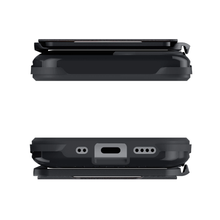 Load image into Gallery viewer, iPhone 12  - Magnetic Wallet Case with Card Holder [Black]
