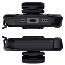 Load image into Gallery viewer, iPhone 12 Mini  - IRON ARMOR Belt Clip Holster Case with Stand and Card Holder [Matte Black]
