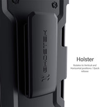 Load image into Gallery viewer, iPhone 12 Mini  - IRON ARMOR Belt Clip Holster Case with Stand and Card Holder [Matte Black]
