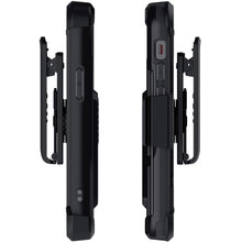 Load image into Gallery viewer, iPhone 12 Mini  - IRON ARMOR Belt Clip Holster Case with Stand and Card Holder [Matte Black]
