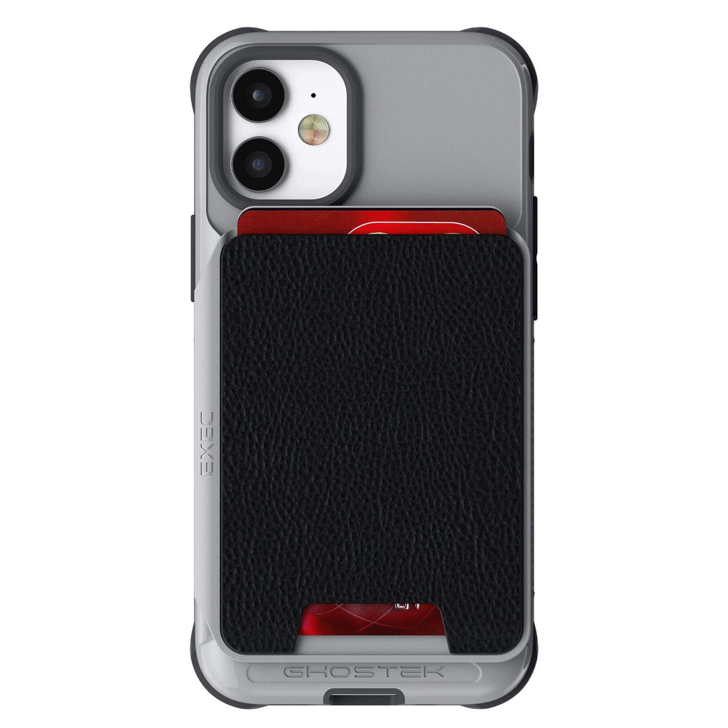 iPhone 12 Mini  - Magnetic Wallet Case with Card Holder [Gray]