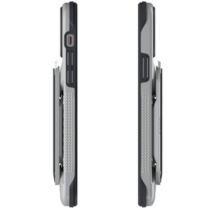 iPhone 12 Mini  - Magnetic Wallet Case with Card Holder [Gray]