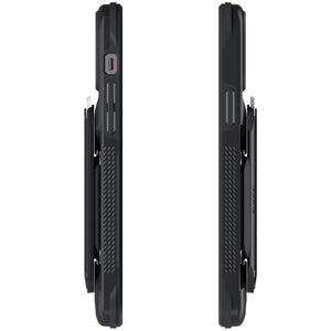 iPhone 12 Mini  - Magnetic Wallet Case with Card Holder [Black]