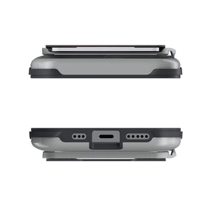 iPhone 12 Mini  - Magnetic Wallet Case with Card Holder [Gray]