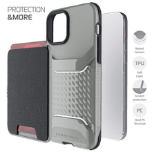 Load image into Gallery viewer, iPhone 12 Mini  - Magnetic Wallet Case with Card Holder [Gray]
