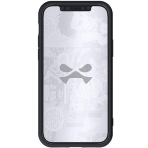 iPhone 12 Pro  - IRON ARMOR Belt Clip Holster Case with Stand and Card Holder [Matte Black]
