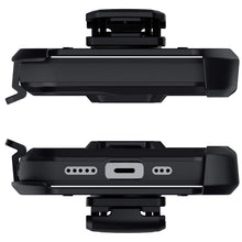 Load image into Gallery viewer, iPhone 12 Pro  - IRON ARMOR Belt Clip Holster Case with Stand and Card Holder [Matte Black]
