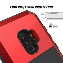 Load image into Gallery viewer, Galaxy S9 Plus Metal Case, Heavy Duty Military Grade Rugged Armor Cover [Red]
