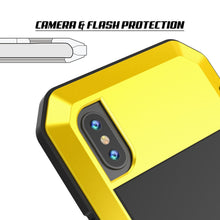 Load image into Gallery viewer, iPhone XR Metal Case, Heavy Duty Military Grade Armor Cover [shock proof] Full Body Hard [Neon]
