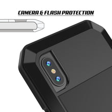 Load image into Gallery viewer, iPhone XR Metal Case, Heavy Duty Military Grade Armor Cover [shock proof] Full Body Hard [Black]
