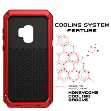 Load image into Gallery viewer, Galaxy S9 Plus Metal Case, Heavy Duty Military Grade Rugged Armor Cover [Red]
