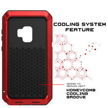 Load image into Gallery viewer, Galaxy S9 Metal Case, Heavy Duty Military Grade Rugged Armor Cover [Red]
