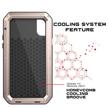 Load image into Gallery viewer, iPhone XS Max Metal Case, Heavy Duty Military Grade Armor Cover [shock proof] Full Body Hard [Gold]
