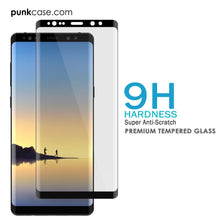 Load image into Gallery viewer, Galaxy Note 9 Black Punkcase Glass SHIELD Tempered Glass Screen Protector 0.33mm Thick 9H Glass
