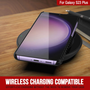 Galaxy S24 Plus Case, Punkcase CarbonShield, Heavy Duty & Ultra Thin Cover [shockproof][non slip] [Purple]