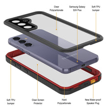 Load image into Gallery viewer, Galaxy S24+ Plus Water/ Shock/ Snowproof [Extreme Series] Slim Screen Protector Case [Red]
