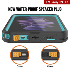 Galaxy S24+ Plus Water/ Shock/ Snowproof [Extreme Series]  Screen Protector Case [Teal]