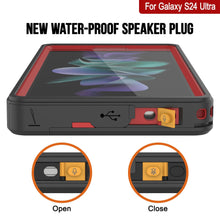 Load image into Gallery viewer, Galaxy S24 Ultra Water/ Shock/ Snowproof [Extreme Series] Slim Screen Protector Case [Red]
