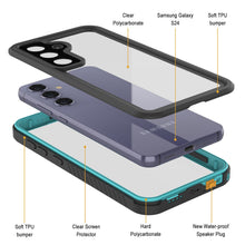 Load image into Gallery viewer, Galaxy S24 Water/ Shock/ Snowproof [Extreme Series]  Screen Protector Case [Teal]
