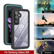 Load image into Gallery viewer, Galaxy S24 Water/ Shock/ Snowproof [Extreme Series]  Screen Protector Case [Teal]
