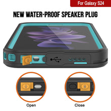 Load image into Gallery viewer, Galaxy S24 Water/ Shock/ Snowproof [Extreme Series]  Screen Protector Case [Teal]

