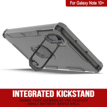 Load image into Gallery viewer, Punkcase Galaxy Note 10 Plus Case [Magnetix 2.0 Series] Clear Protective TPU Cover W/Kickstand [Grey]

