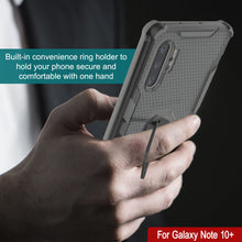 Load image into Gallery viewer, Punkcase Galaxy Note 10 Plus Case [Magnetix 2.0 Series] Clear Protective TPU Cover W/Kickstand [Grey]
