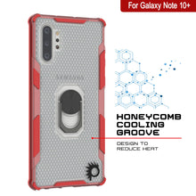 Load image into Gallery viewer, Punkcase Galaxy Note 10 Plus Case [Magnetix 2.0 Series] Clear Protective TPU Cover W/Kickstand [Red]
