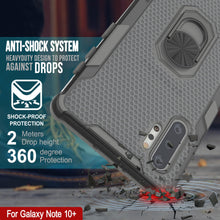 Load image into Gallery viewer, Punkcase Galaxy Note 10 Plus Case [Magnetix 2.0 Series] Clear Protective TPU Cover W/Kickstand [Grey]
