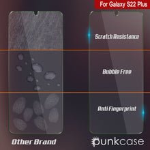 Load image into Gallery viewer, Galaxy S22+ Plus Clear Punkcase Glass SHIELD Tempered Glass Screen Protector 0.33mm Thick 9H Glass
