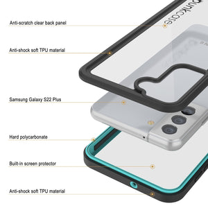 Galaxy S22+ Plus Water/ Shock/ Snowproof [Extreme Series]  Screen Protector Case [Teal]