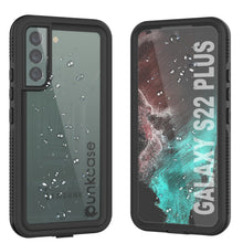 Load image into Gallery viewer, Galaxy S22+ Plus Waterproof Case PunkCase Ultimato Black Thin 6.6ft Underwater IP68 Shock/Snow Proof [Black]
