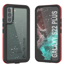 Load image into Gallery viewer, Galaxy S22+ Plus Waterproof Case PunkCase Ultimato Red Thin 6.6ft Underwater IP68 Shock/Snow Proof [Red]
