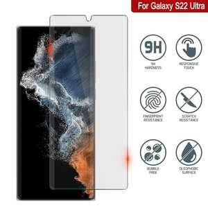 Galaxy S22 Ultra Clear Punkcase Glass SHIELD Tempered Glass Screen Protector 0.33mm Thick 9H Glass