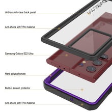 Load image into Gallery viewer, Galaxy S22 Ultra Water/ Shockproof [Extreme Series] Slim Screen Protector Case [Purple]
