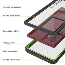 Load image into Gallery viewer, Galaxy S22 Ultra Water/ Shockproof [Extreme Series] Screen Protector Case [Light Green]
