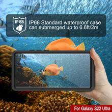 Load image into Gallery viewer, Galaxy S22 Ultra Water/ Shockproof [Extreme Series] With Screen Protector Case [Black]
