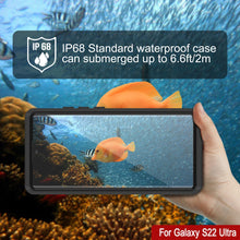 Load image into Gallery viewer, Galaxy S22 Ultra Water/ Shockproof [Extreme Series] With Screen Protector Case [Black]
