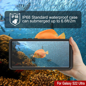 Galaxy S22 Ultra Water/ Shockproof [Extreme Series] With Screen Protector Case [Black]