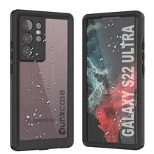 Load image into Gallery viewer, Galaxy S22 Ultra Waterproof Case PunkCase Ultimato Black Thin 6.6ft Underwater IP68 Shock/Snow Proof [Black]
