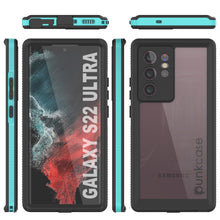 Load image into Gallery viewer, Galaxy S22 Ultra Waterproof Case PunkCase Ultimato Teal Thin 6.6ft Underwater IP68 Shock/Snow Proof [Teal]
