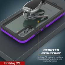 Load image into Gallery viewer, Galaxy S22 Waterproof Case PunkCase Ultimato Purple Thin 6.6ft Underwater IP68 Shock/Snow Proof [Purple]
